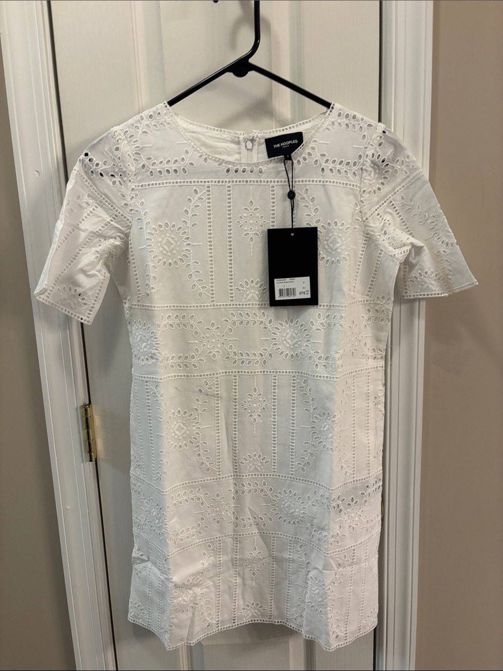 The Kooples White Eyelet Mini Dress